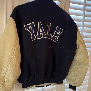 Yale varsity bomber jacket